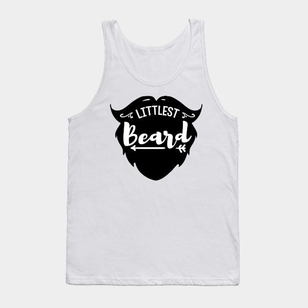 Cute Little Beard Gifts for Kids That Have a Bearded Dad Tank Top by TheOptimizedCreative